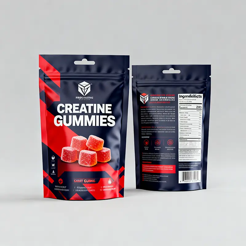 Custom Digital Printing Soft-Touch Matte Finish Mylar Bags Stand Up Ziplock Pouches Surface Handling Chewing Gum Smell Proof Bag best